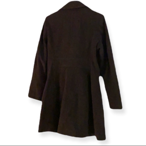 ANNE KLEIN Grey/Black Wool Winter Pea Coat!!! - Picture 3 of 5